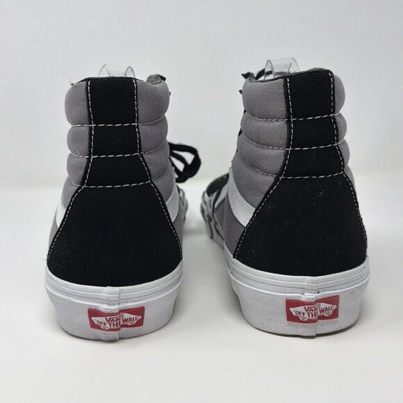 Vans Sk8-Hi Shoes Mens Size 11 Gray Black White Flame High Top Skate Sneakers main image 14